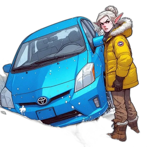 car, jacket, concept art, anime transparent PNG cut-out