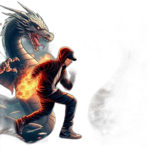 dragon, concept art, fantasy art, comic book art transparent PNG cut-out