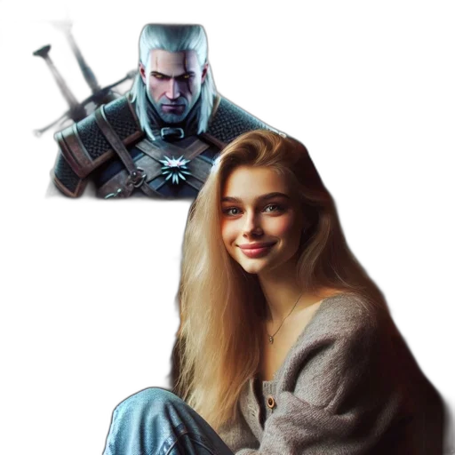 robot, face, weapon, jacket transparent PNG cut-out