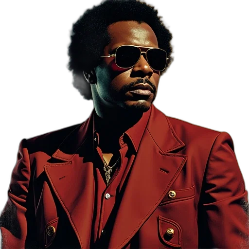 jacket, staff, face, photorealistic transparent PNG cut-out