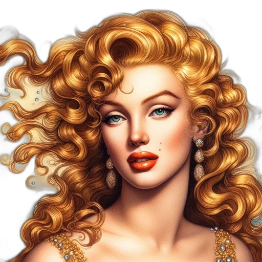 jewelry, hair, photorealistic, fantasy art transparent PNG cut-out