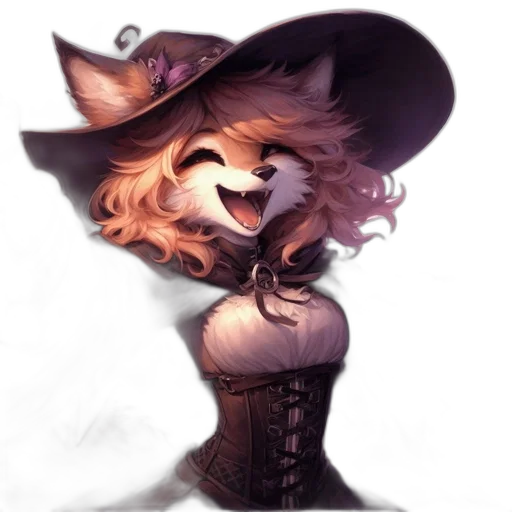 hat, staff, mask, dress transparent PNG cut-out