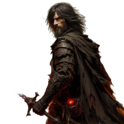 sword, fantasy art, concept art, photorealistic transparent PNG cut-out