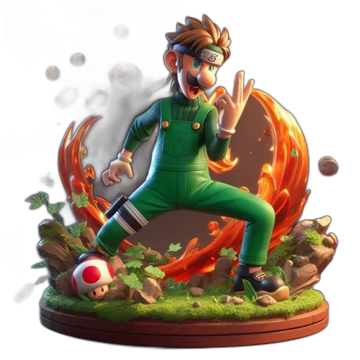 concept art, fantasy art, pixel art, 3d render transparent PNG cut-out