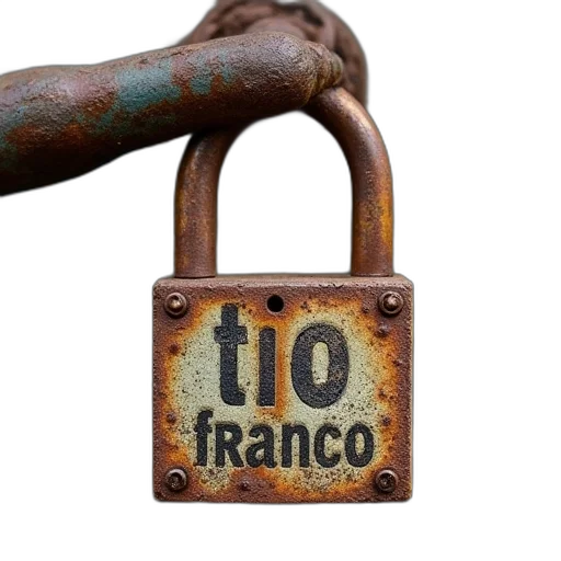 jewelry, rusted, padlock, words transparent PNG cut-out