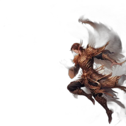 dragon, hair, creature, weapon transparent PNG cut-out