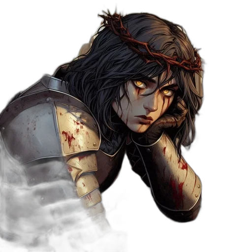 face, sword, fantasy art, concept art transparent PNG cut-out