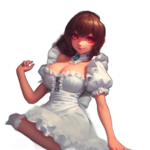 dress, robot, crown, face transparent PNG cut-out