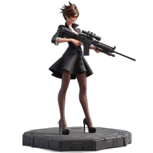 weapon, concept art, 3d render, cyberpunk transparent PNG cut-out