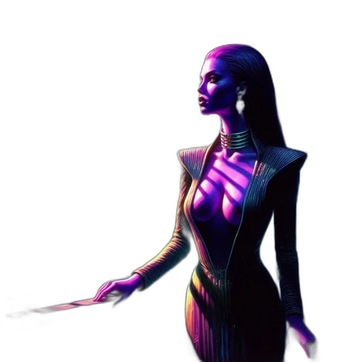 staff, dress, robot, jewelry transparent PNG cut-out