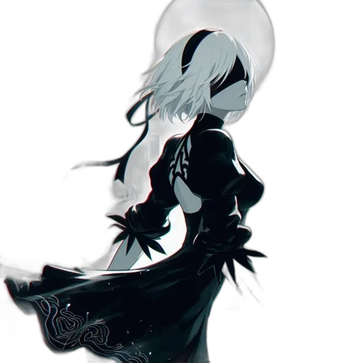 mask, dress, staff, creature transparent PNG cut-out