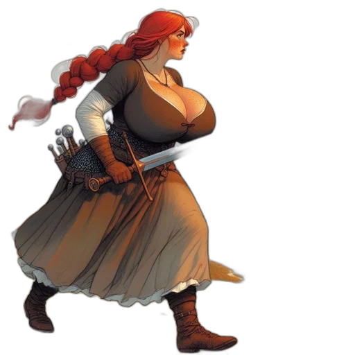 dress, weapon, concept art, fantasy art transparent PNG cut-out