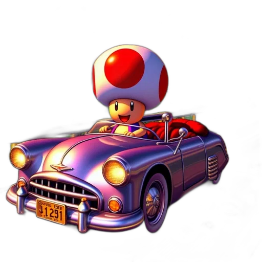 car, robot, 3d render, concept art transparent PNG cut-out