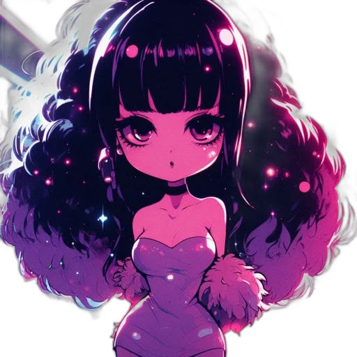 dress, hair, creature, crown transparent PNG cut-out