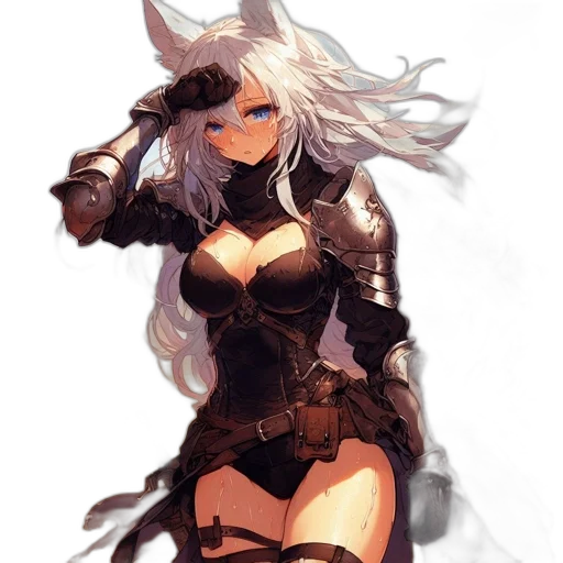 dragon, dress, weapon, mask transparent PNG cut-out