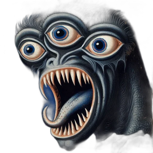 creature, mask, face, animal transparent PNG cut-out