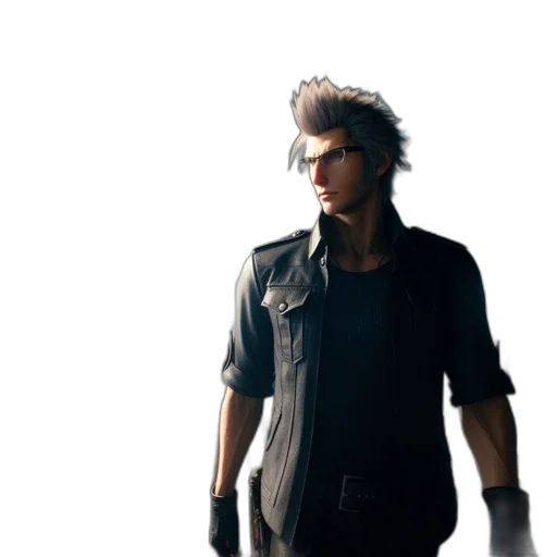 jacket, weapon, concept art, 3d render transparent PNG cut-out