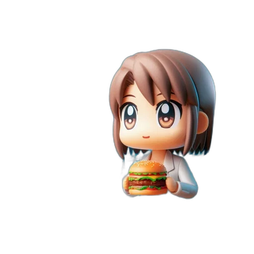 food, 3d render, pixel art, photorealistic transparent PNG cut-out