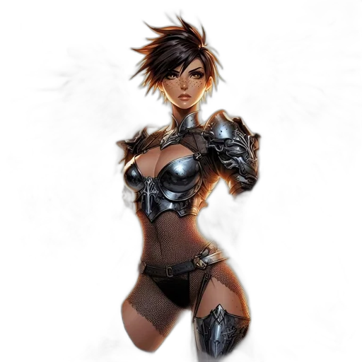 comic book art, concept art, fantasy art, cyberpunk transparent PNG cut-out
