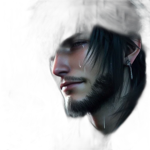 face, hair, dragon, mask transparent PNG cut-out