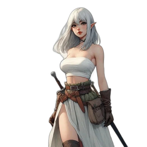 staff, sword, weapon, fantasy art transparent PNG cut-out