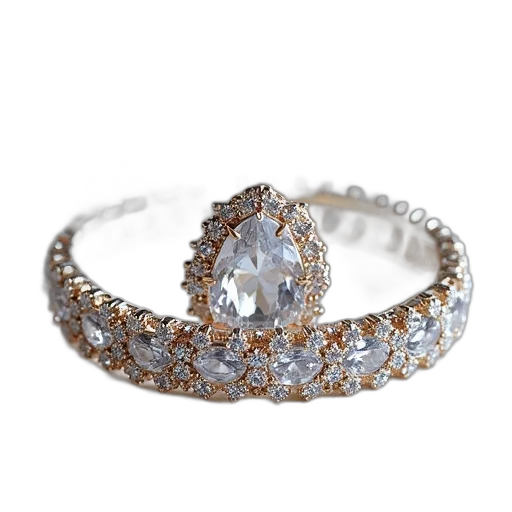 jewelry, crown, cover, crystal transparent PNG cut-out