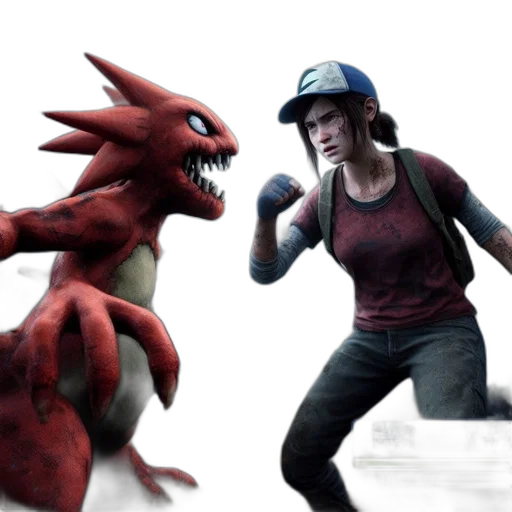 creature, dragon, concept art, 3d render transparent PNG cut-out