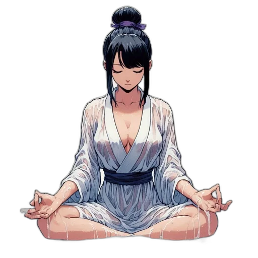 dress, jewelry, staff, anime transparent PNG cut-out