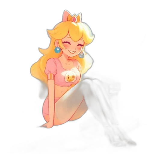 dress, crown, staff, pixel art transparent PNG cut-out