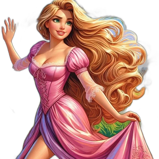 dress, fantasy art, cartoon, photorealistic transparent PNG cut-out