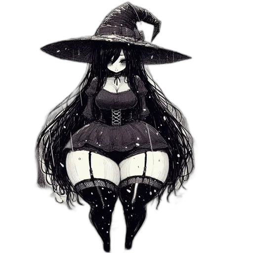 hat, dress, mask, staff transparent PNG cut-out