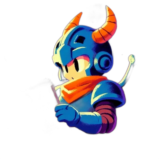 robot, mask, staff, dragon transparent PNG cut-out