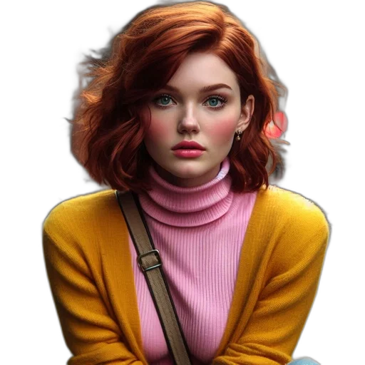 jacket, face, robot, concept art transparent PNG cut-out