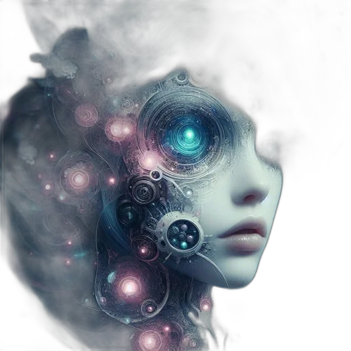 mask, robot, face, creature transparent PNG cut-out