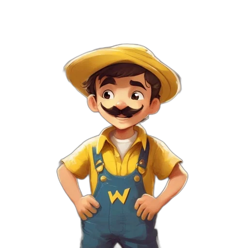 staff, hat, face, animal transparent PNG cut-out