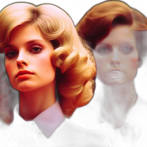 face, hair, photorealistic, concept art transparent PNG cut-out