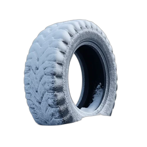 3d render, image, winter, tire transparent PNG cut-out