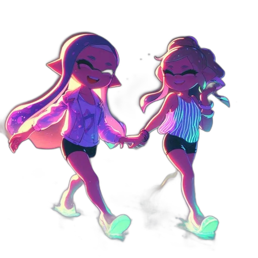 dress, vaporwave, watercolor, concept art transparent PNG cut-out