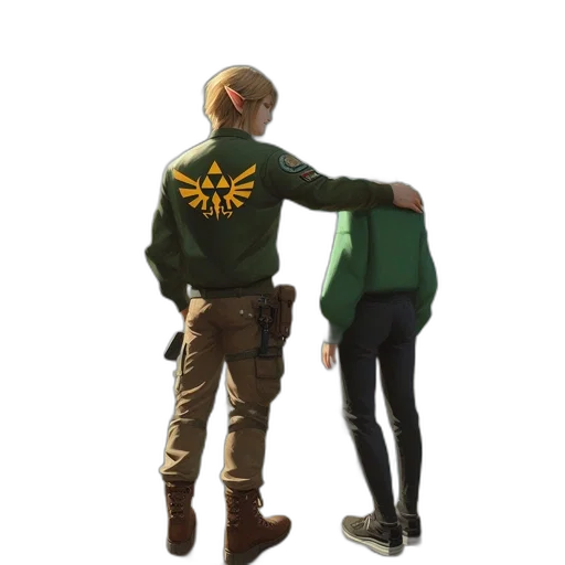 jacket, concept art, pixel art, 3d render transparent PNG cut-out
