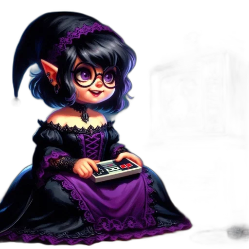 dress, fantasy art, concept art, pixel art transparent PNG cut-out