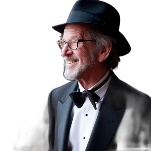 hat, photorealistic, older, gentleman transparent PNG cut-out