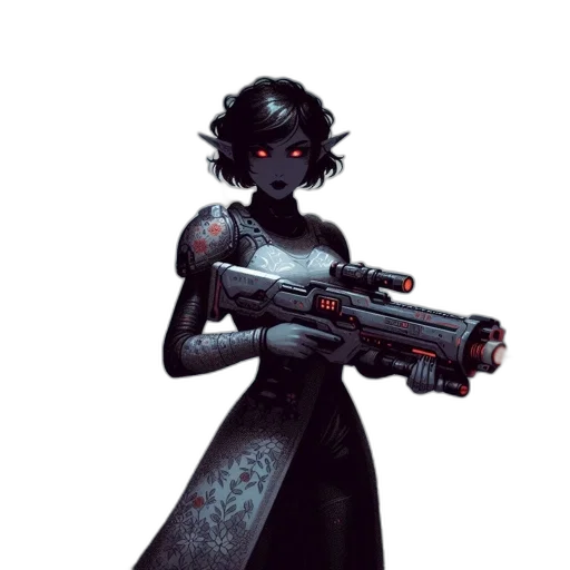 weapon, robot, staff, concept art transparent PNG cut-out