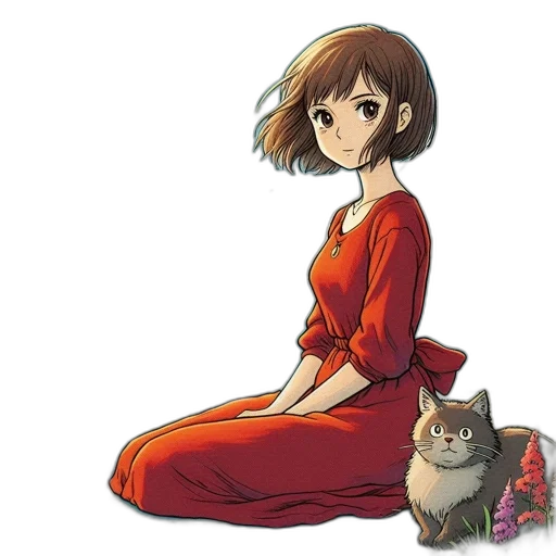 dress, animal, creature, staff transparent PNG cut-out