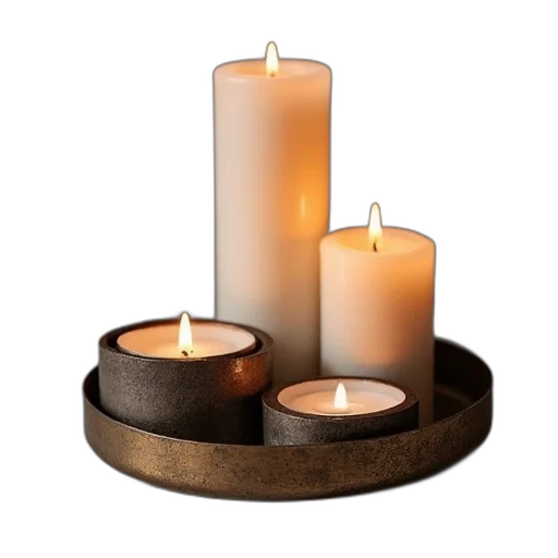 furniture, 3d render, fire, earth tones transparent PNG cut-out