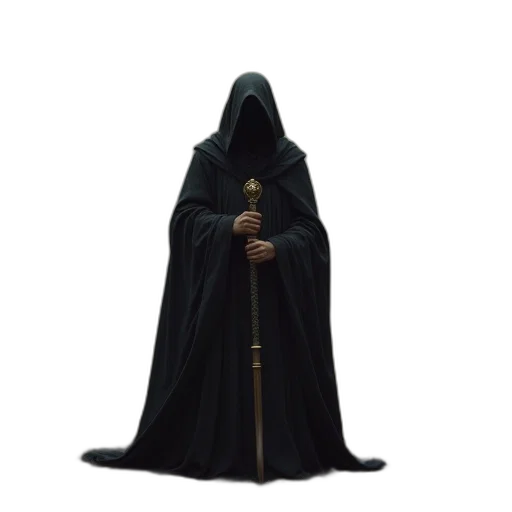 staff, sword, jacket, mask transparent PNG cut-out
