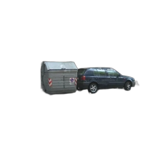 car, staff, 3d render, street transparent PNG cut-out
