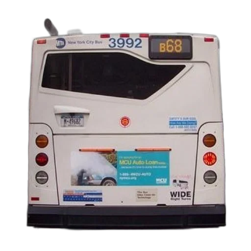 new, york, city, bus transparent PNG cut-out