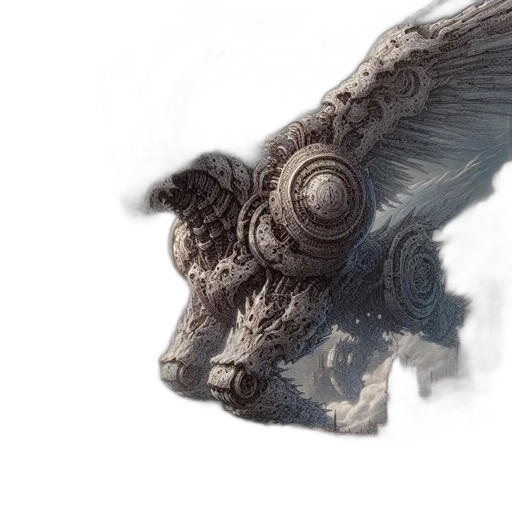 dragon, mask, sword, creature transparent PNG cut-out