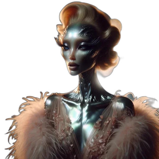robot, crown, jewelry, concept art transparent PNG cut-out