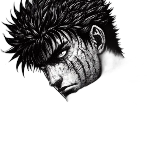 face, mask, hair, creature transparent PNG cut-out